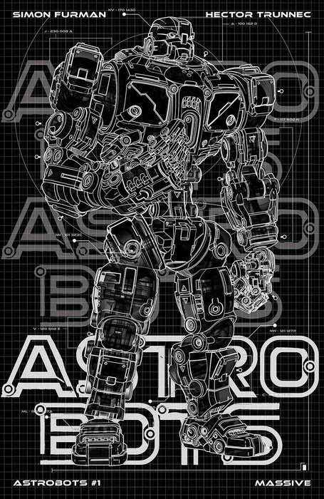 ASTROBOTS #1 (OF 5) MASSIVE EXCL BLUEPRINT BLACK VAR LMT 300