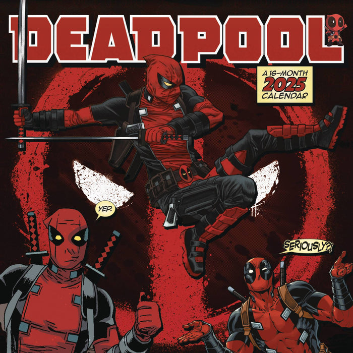 DEADPOOL 16 MONTH 2025 WALL CALENDAR