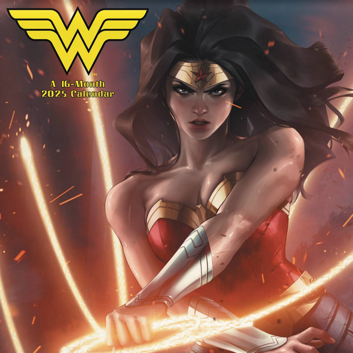 WONDER WOMAN 16 MONTH 2025 WALL CALENDAR
