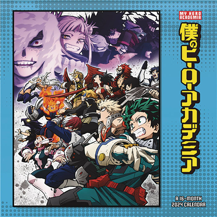 MY HERO ACADEMIA 16 MONTH 2025 WALL CALENDAR