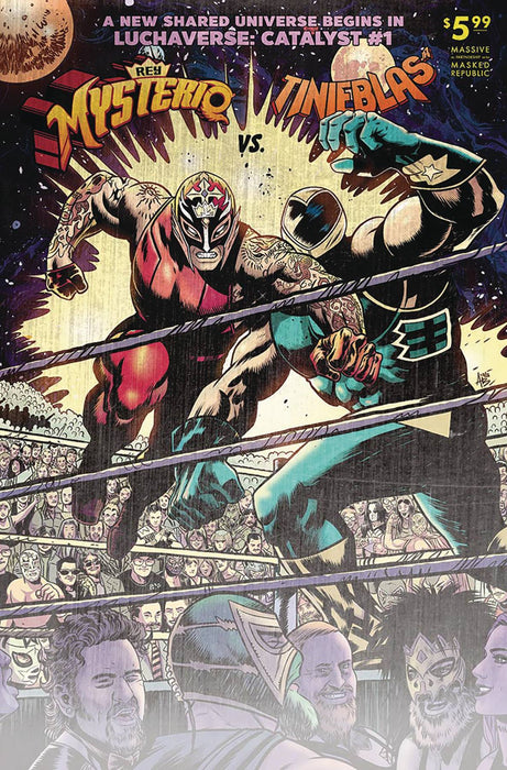 LUCHAVERSE CATALYST #1 (OF 3) CVR L SUPERMAN V ALI METAL VAR