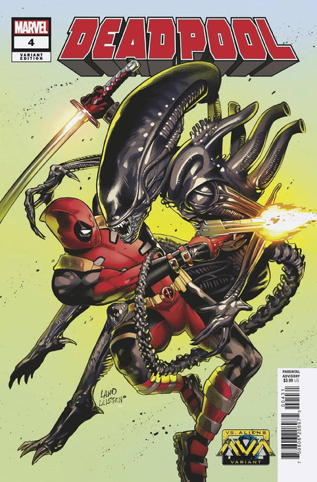DEADPOOL (2024) #4 GREG LAND MARVEL VS. ALIEN VARIANT