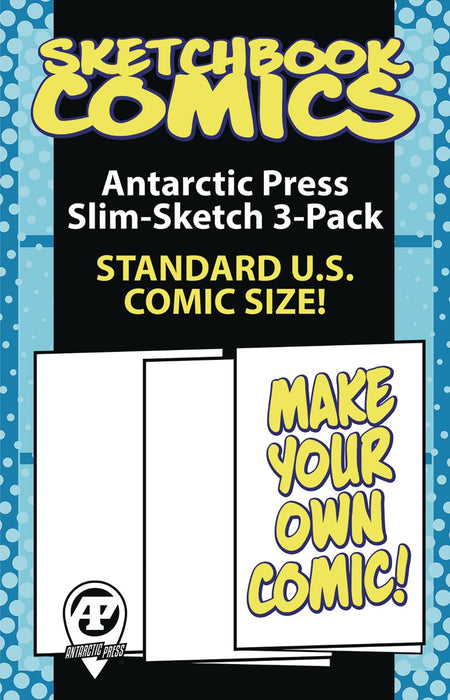 ANTARCTIC PRESS SLIM SKETCH COMIC SIZE 3 PACK