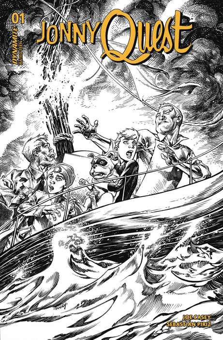 JONNY QUEST #1 CVR R 20 COPY INCV RANEY LINE ART