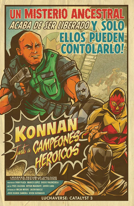 LUCHAVERSE #3 CATALYST CVR E LUCHA MOVIE POSTER HOMAGE