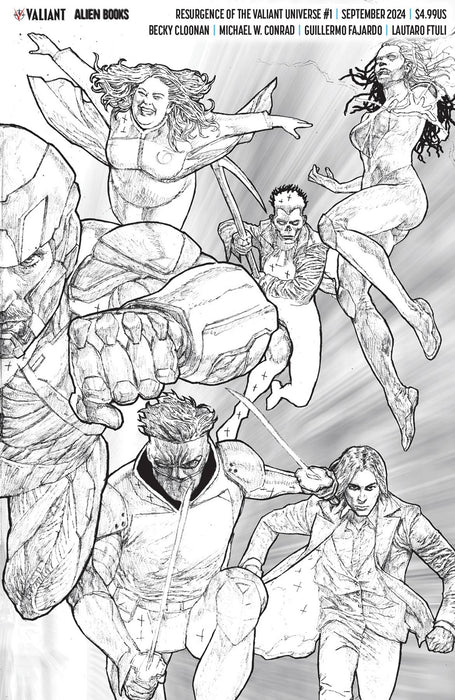 RESURGENCE #1 (OF 4) CVR I 50 COPY INCV SUAYAN WRAP B&W