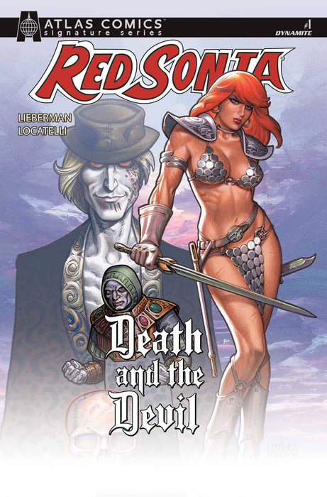 RED SONJA DEATH AND THE DEVIL #1 CVR H LINSNER ATLAS LIEBERMAN SIGNED
