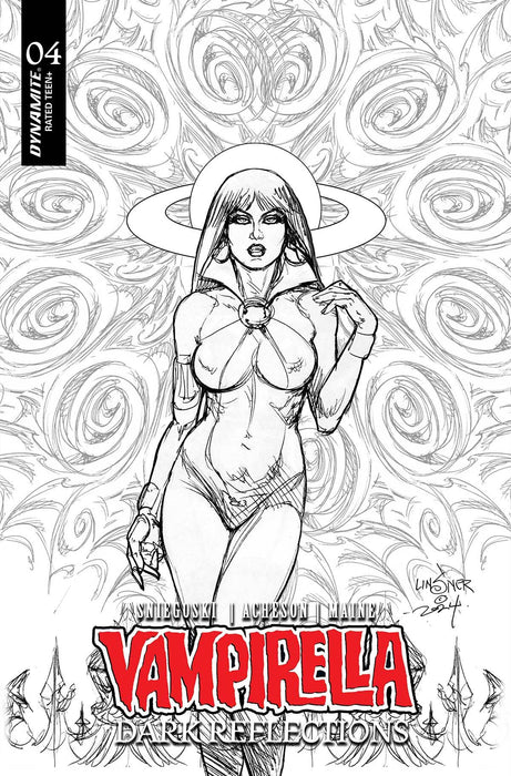 VAMPIRELLA DARK REFLECTIONS #4 CVR I 10 COPY INCV LINSNER LINE ART