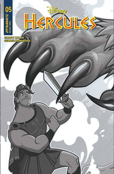 HERCULES #5 CVR G 10 COPY INCV TOMASELLI B&W