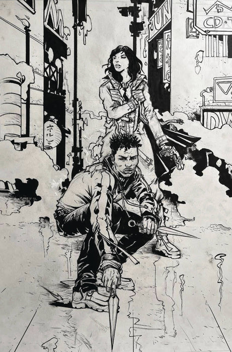 BLADE RUNNER TOKYO NEXUS #1 (OF 4) FOC POPE B&W INKS VIRGIN