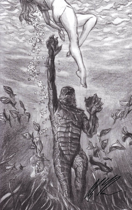 CREATURE BLACK LAGOON #1 ROSS 1 FOR 75 SKETCH SGN