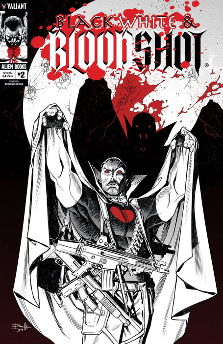 BLACK WHITE & BLOODSHOT #2 (OF 4) CVR B ROCHA MONSTER