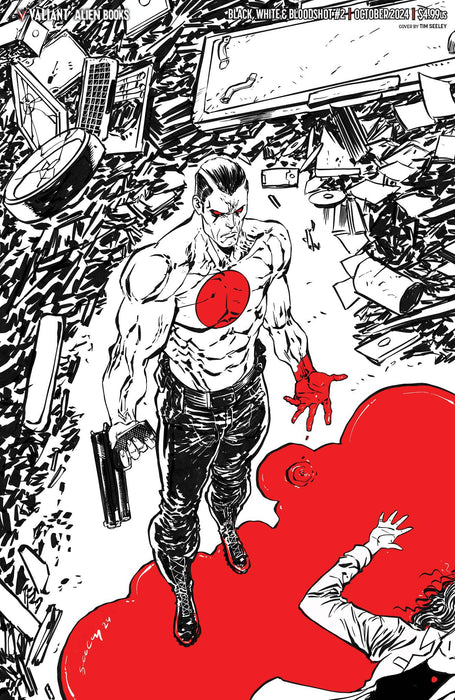 BLACK WHITE & BLOODSHOT #2 (OF 4) CVR E SEELEY VIRGIN