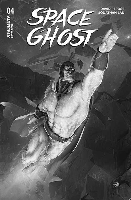 SPACE GHOST #4 CVR O 5 COPY FOC INCV BARENDS B&W