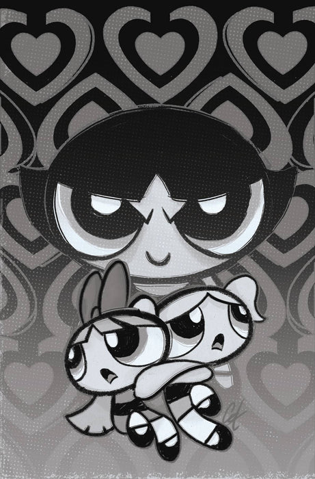 POWERPUFF GIRLS HALLOWEEN SP ONE SHOT CVR K 20 COPY INCV STAGGS B&W VIRGIN