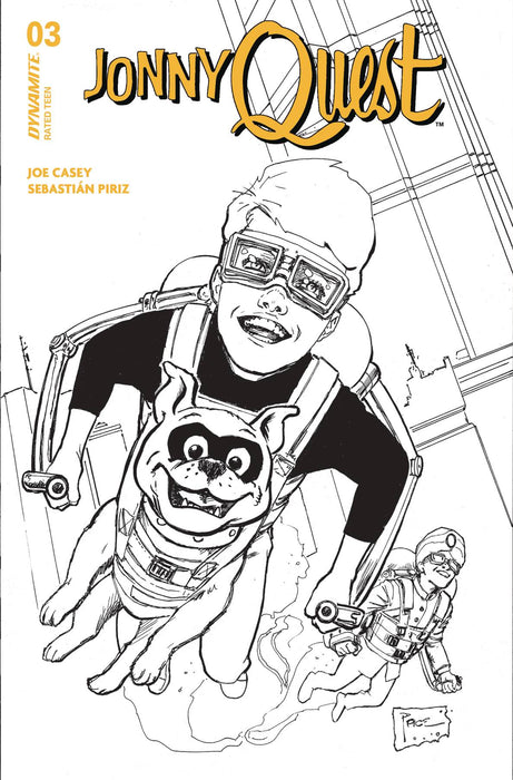 JONNY QUEST #3 CVR F 10 COPY INCV PACE LINE ART