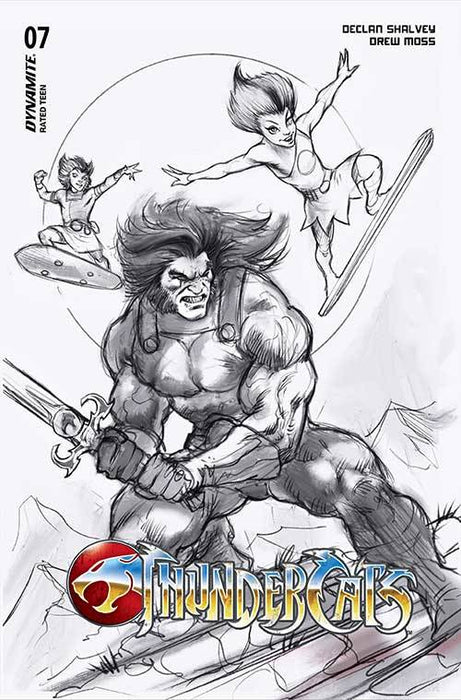 THUNDERCATS #7 CVR W 10 COPY FOC INCV PARRILLO LINE ART VIRGIN