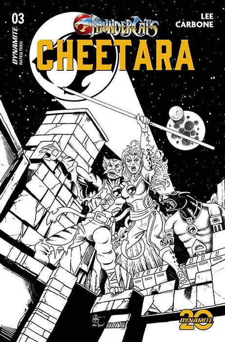 THUNDERCATS CHEETARA #3 CVR N 7 COPY FOC INCV HAESER HOMAGE LINE ART