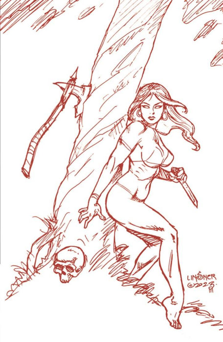 FIRE AND ICE #3 CVR K 10 COPY FOC INCV LINSNER FIERY RED LINE ART VIRGIN