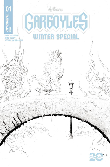 GARGOYLES WINTER SPECIAL #1 CVR E 10 COPY INCV LEE LINE ART