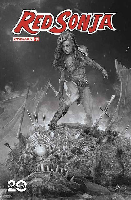 RED SONJA 2023 #14 CVR O 10 COPY FOC INCV BJORN BARENDS B&W