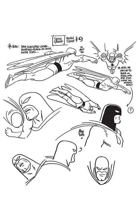 SPACE GHOST #6 CVR Q 7 COPY FOC INCV TOTH MODEL SHEET VIRGIN