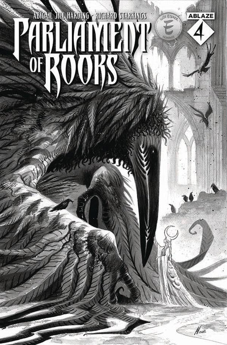 PARLIAMENT OF ROOKS #4 CVR B ABIGAIL JILL HARDING B&W