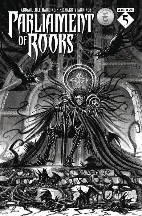 PARLIAMENT OF ROOKS #5 CVR B ABIGAIL JILL HARDING B&W