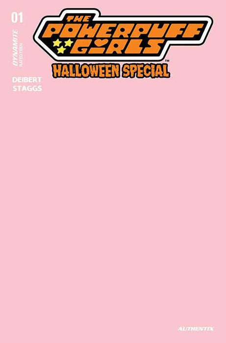 POWERPUFF GIRLS HALLOWEEN SP ONE SHOT CVR N FOC PINK BLANK AUTHENTIX