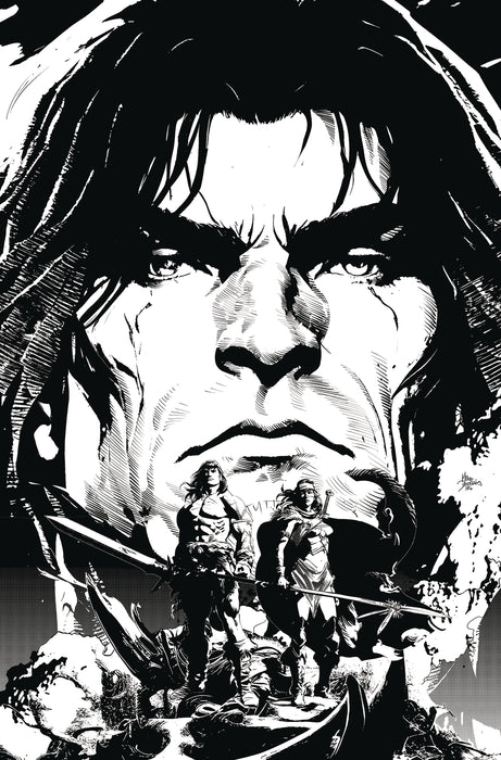 CONAN BARBARIAN BATTLE BLACKSTONE #4 (OF 4) FOC DEODATO B&W