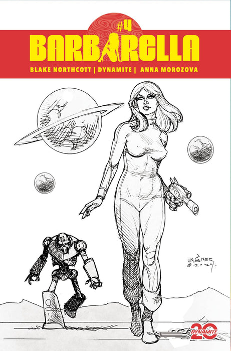 BARBARELLA #4 CVR H 10 COPY INCV LINSNER LINE ART