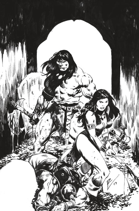 CONAN BARBARIAN #17 FOC TORRE B&W VIRGIN