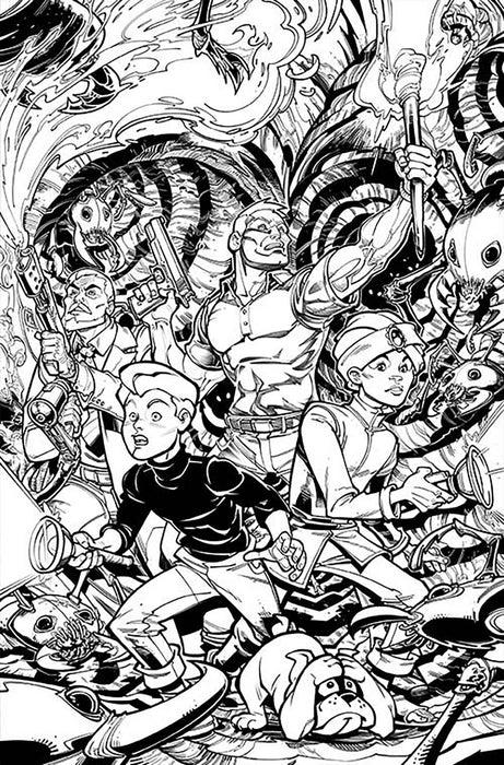 JONNY QUEST #4 CVR M 7 COPY FOC INCV HARDIN LINE ART