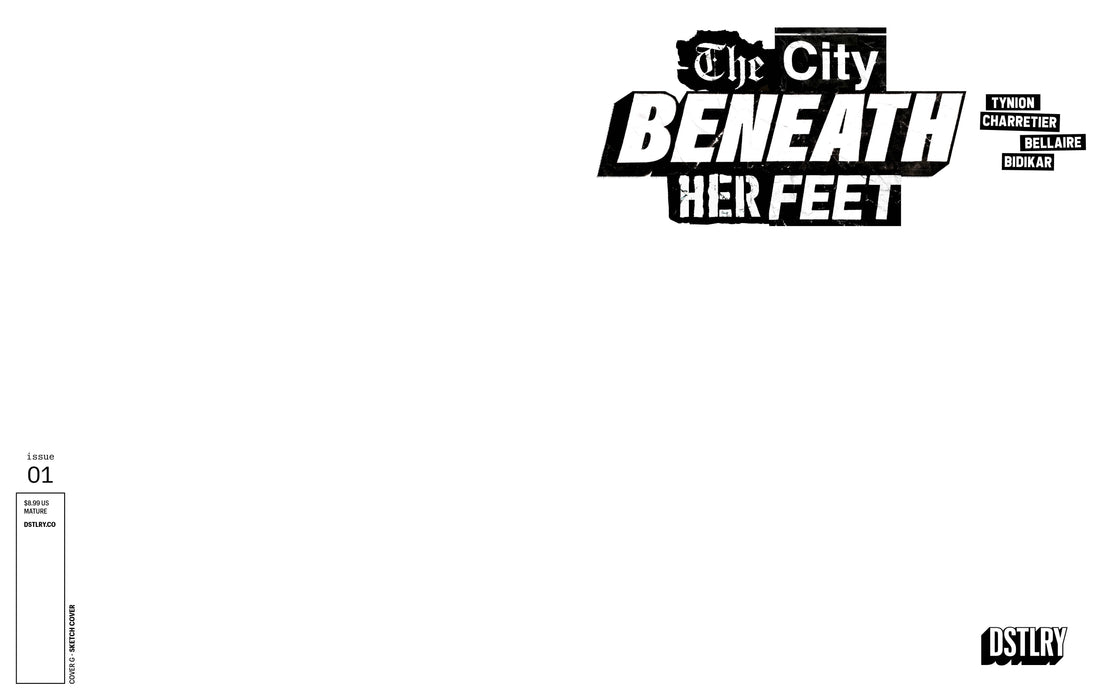 CITY BENEATH HER FEET #1 CVR G BLANK SKETCH VAR