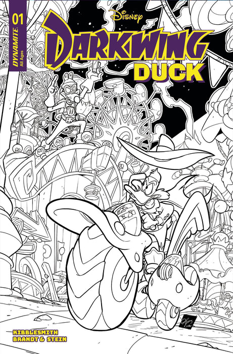 DARKWING DUCK #1 CVR M 10 COPY INCV CANGIALOSI LINE ART