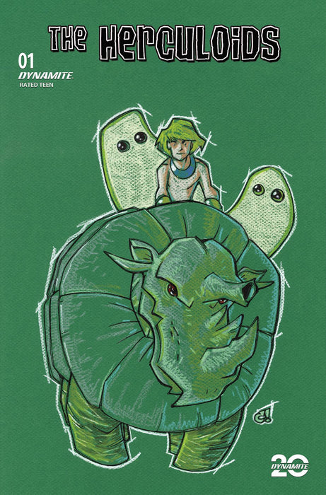 HERCULOIDS #1 CVR L 10 COPY INCV ROUSSEAU PASTEL ART ORIGINAL