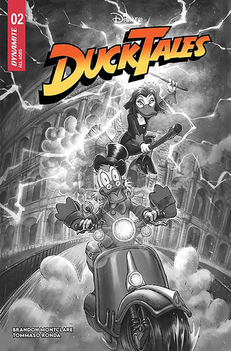 DUCKTALES #2 CVR R 7 COPY FOC INCV QUAH B&W