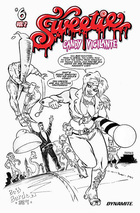 SWEETIE CANDY VIGILANTE VOL 2 #6 CVR L 5 COPY FOC INCV BURDEN LINE ART