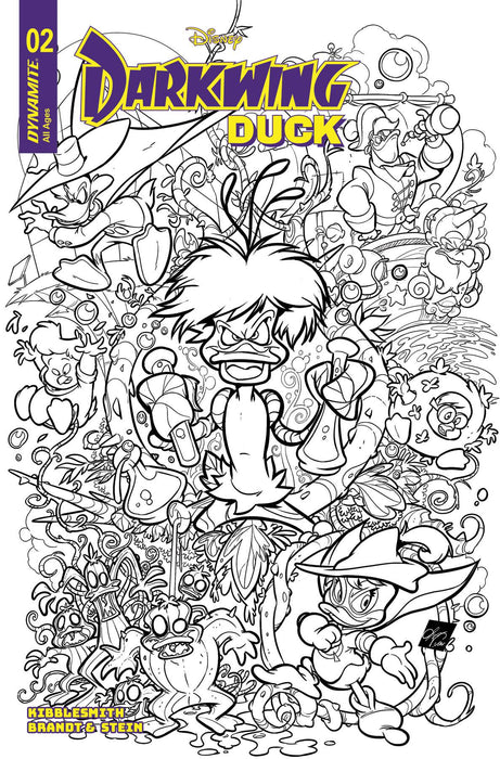 DARKWING DUCK #2 CVR H 10 COPY INCV CANGIALOSI LINE ART