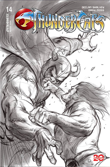 THUNDERCATS #14 CVR O 10 COPY INCV PARRILLO B&W