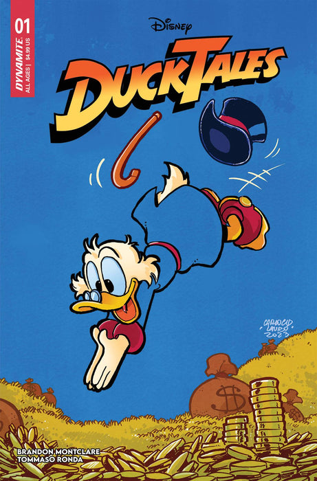DUCKTALES #1 CVR Z LAURO PREMIUM EMBOSSED METAL DE EXC