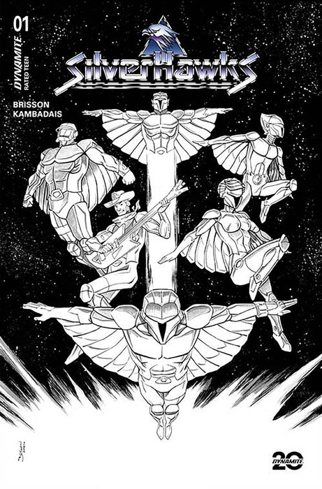 SILVERHAWKS #1 CVR ZP 7 COPY FOC INCV SHALVEY LINE ART