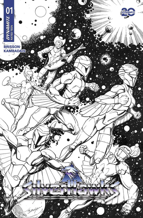 SILVERHAWKS #1 CVR ZR 10 COPY FOC INCV BAGLEY LINE ART