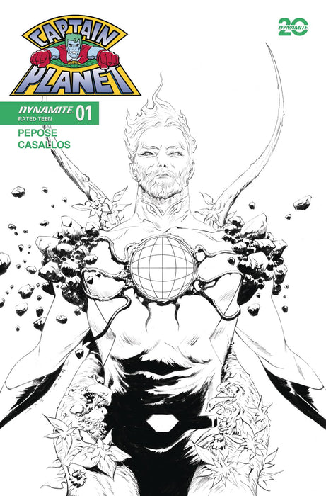 CAPTAIN PLANET #1 CVR L 10 COPY INCV LEE LINE ART