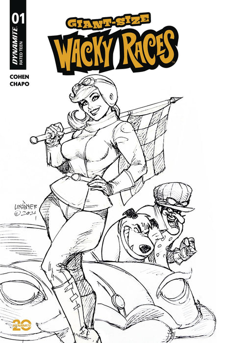 GIANT-SIZE WACKY RACES #1 CVR G 10 COPY INCV LINSNER LINE ART