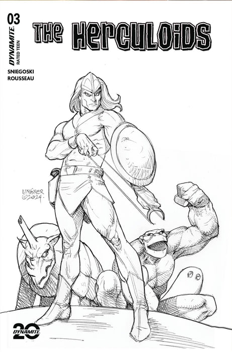 HERCULOIDS #3 CVR J 10 COPY INCV LINSNER LINE ART