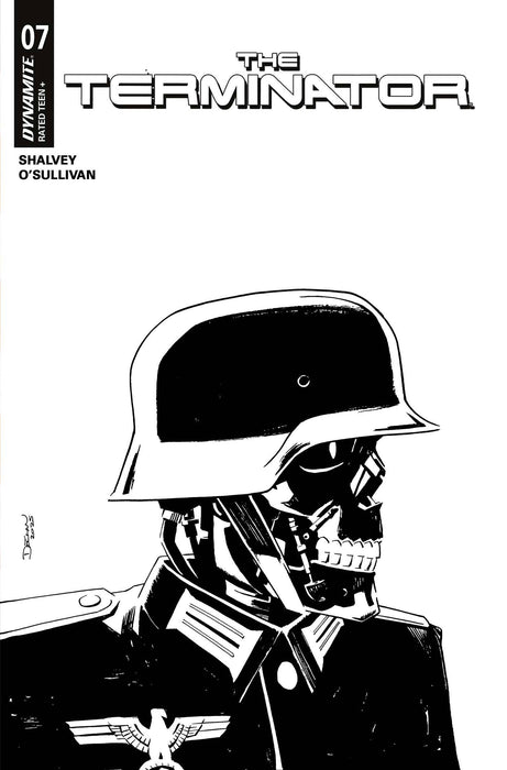 TERMINATOR #7 CVR F 10 COPY INCV SHALVEY LINE ART