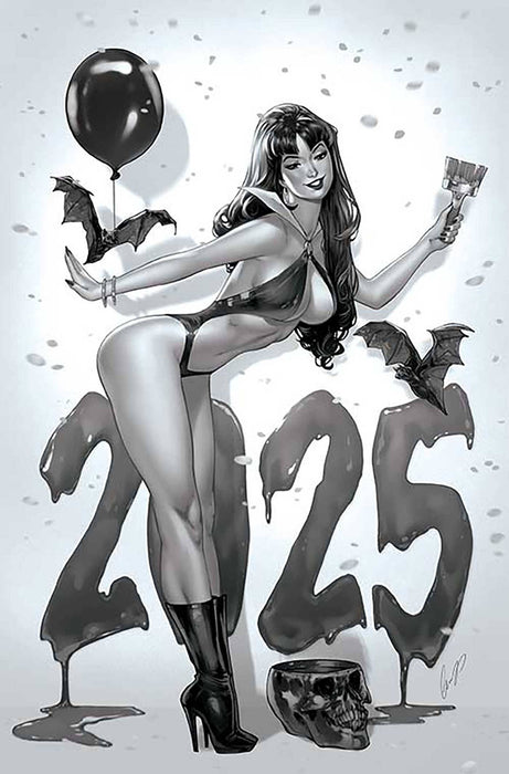 VAMPIRELLA #675 CVR Q 7 COPY FOC INCV CHATZOUDIS B&W VIRGIN