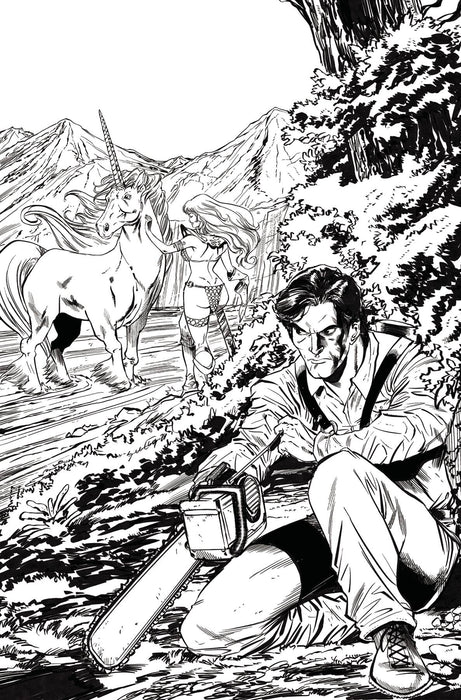 RED SONJA VS AOD #2 CVR I 15 COPY INCV SEELEY LINE ART VIRGIN