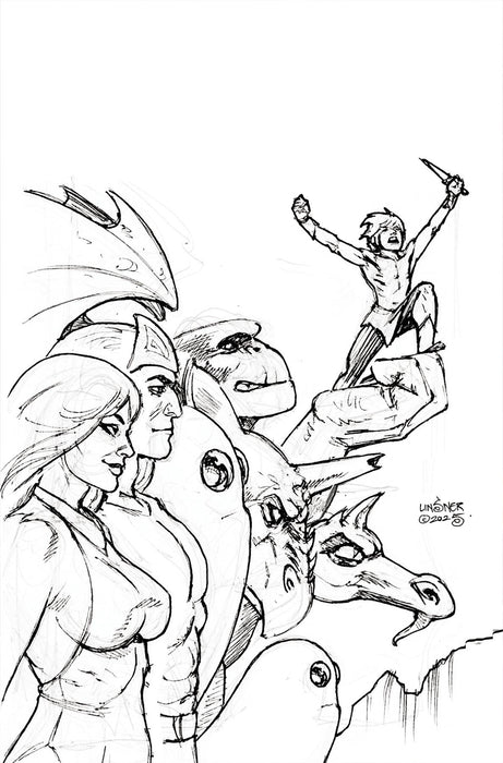HERCULOIDS #4 CVR I 15 COPY INCV LINSNER LINE ART